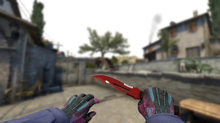 Survival Knife | Crimson Web (Minimal Wear) - Imagem 2
