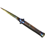Stiletto Knife | Case Hardened (Battle-Scarred)