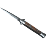 Stiletto Knife | Damascus Steel (Minimal Wear)