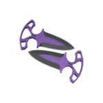 Shadow Daggers | Ultraviolet (Well-Worn)