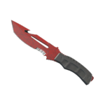 Survival Knife | Crimson Web (Well-Worn)
