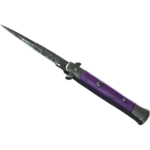 Stiletto Knife | Ultraviolet (Battle-Scarred)