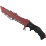 Huntsman Knife | Crimson Web (Well-Worn)