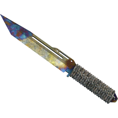65f817b3a706618bcf50cacdHaubWOLS05.png Paracord Knife | Case Hardened (Battle-Scarred) - Imagem 1