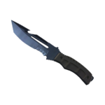 Survival Knife | Blue Steel (Battle-Scarred)
