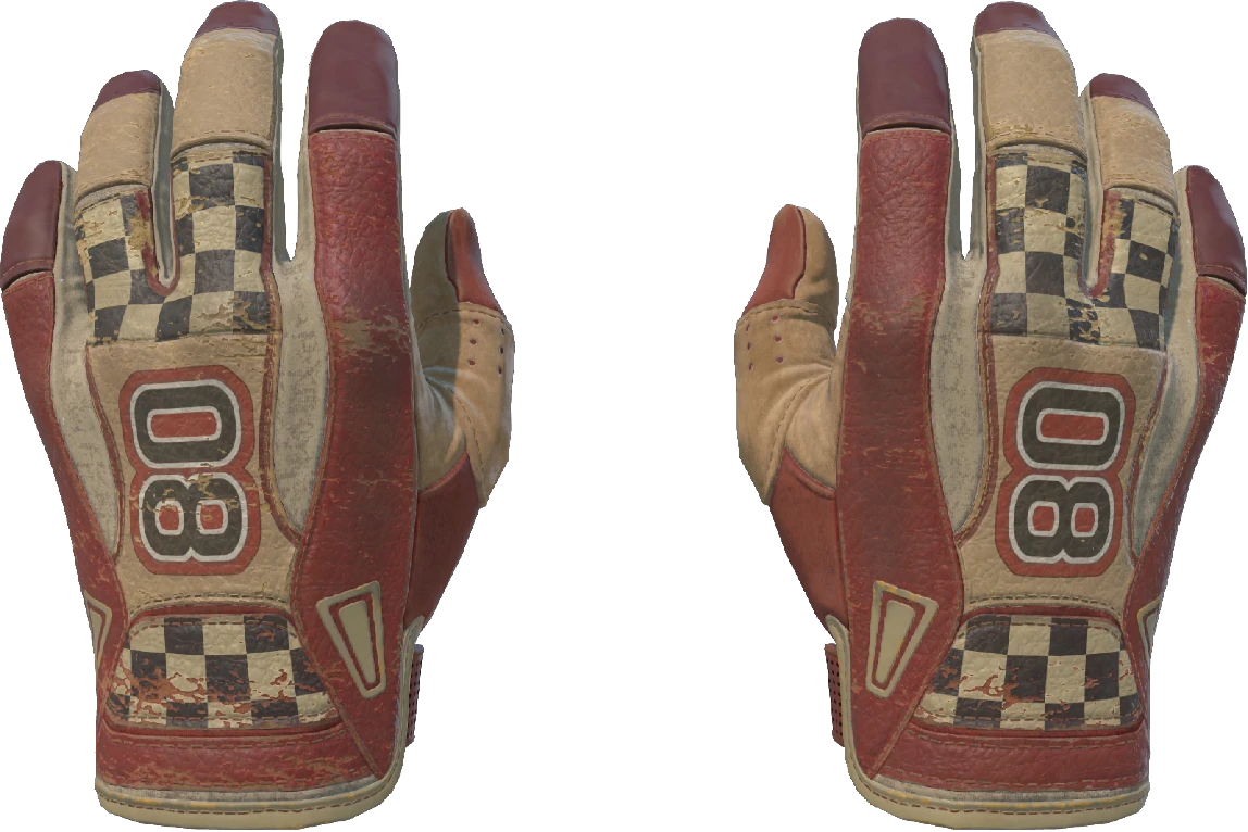 bs Sport Gloves | Red Racer (Battle-Scarred) - Imagem 1