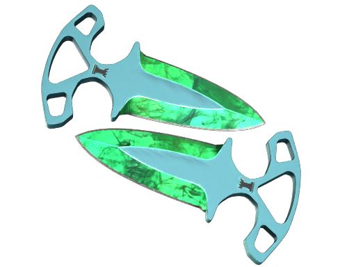 shadow-daggers-gamma-doppler-emerald-factory-new.png Shadow Daggers | Gamma Doppler Emerald (Factory New) - Imagem 1